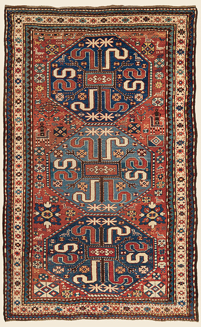 Late 19th century Caucasian Kazak Cloudbank