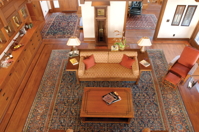Rugs from balcony 19th century carpets